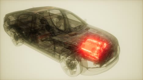 Automotor-Im-Auto-Sichtbar